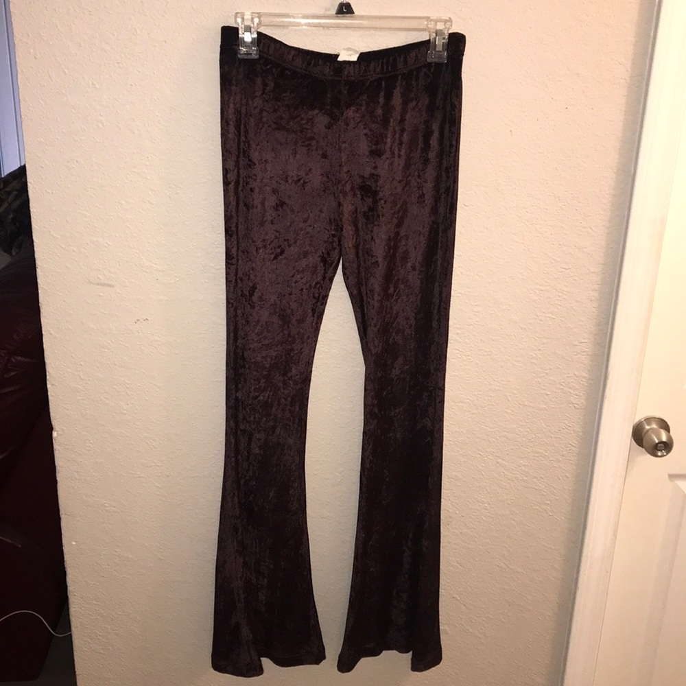 Raga Purple Velvet Bell Bottoms